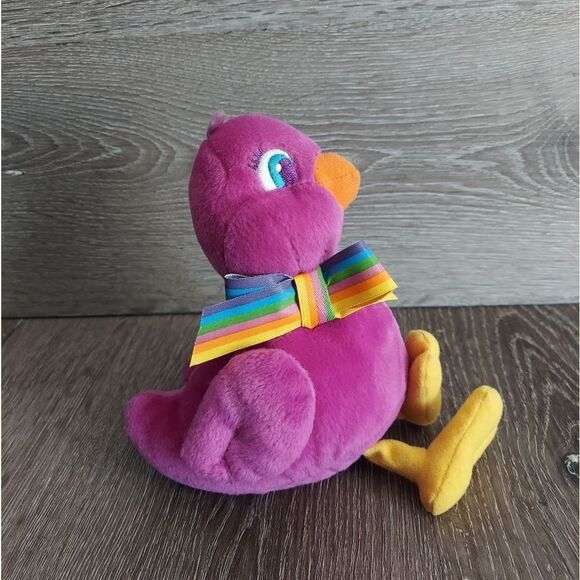 Vintage 1998 Lisa Frank Sweet Tweet Purple Duck Plush Stuffed Toy - Picture 4 of 9
